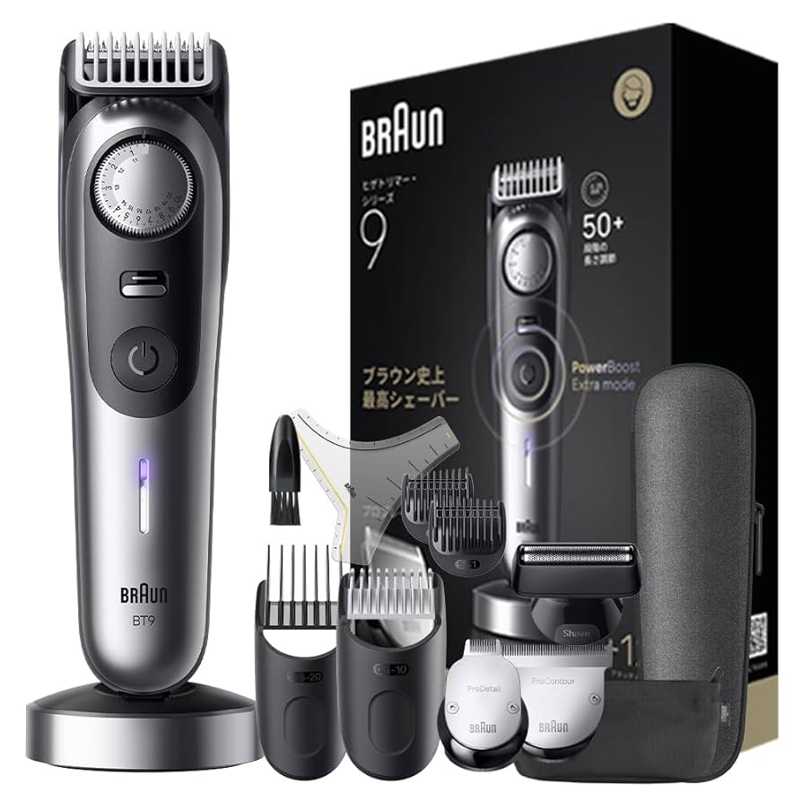 新品未開封　ブラウン シリーズ９ ヒゲトリマー BT9560 Amazon.co.jp: ブラウン シリーズ9 ヒゲトリマー BT9560 コーム